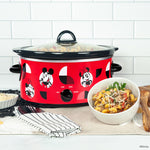 Uncanny Brands Mickey Mouse and Minnie Mouse 5-Quart Slow Cooker