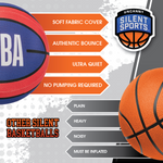 Uncanny Brands NBA Logo Silent Basketball