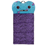 Fuggler Gaptooth McGoo 27" x 55" Kids Slumber Bag with Attached Pillow for Sleepovers, Naps & Travel