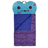 Fuggler Gaptooth McGoo 27" x 55" Kids Slumber Bag with Attached Pillow for Sleepovers, Naps & Travel