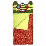 Fuggler Indecisive Monster 27" x 55" Kids Slumber Bag with Attached Pillow for Sleepovers, Naps & Travel