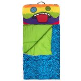 Fuggler Oogah Boogah 27" x 55" Kids Slumber Bag with Attached Pillow for Sleepovers, Naps & Travel