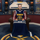Snuggie Denver Nuggets – The Original Wearable Blanket with Sleeves & Pockets | Super Soft Fleece | As Seen on TV | Officially Licensed NBA Gear
