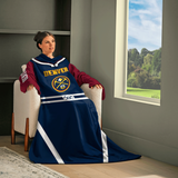 Snuggie Denver Nuggets – The Original Wearable Blanket with Sleeves & Pockets | Super Soft Fleece | As Seen on TV | Officially Licensed NBA Gear
