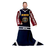 Snuggie Denver Nuggets – The Original Wearable Blanket with Sleeves & Pockets | Super Soft Fleece | As Seen on TV | Officially Licensed NBA Gear