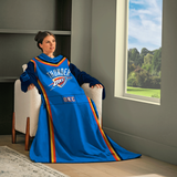 Snuggie Oklahoma City Thunder – The Original Wearable Blanket with Sleeves & Pockets | Super Soft Fleece | As Seen on TV | Officially Licensed NBA Gear