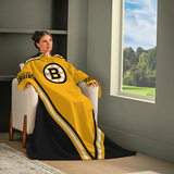 Snuggie Boston Bruins – The Original Wearable Blanket with Sleeves & Pockets | Super Soft Fleece | As Seen on TV | Officially Licensed NHL Gear