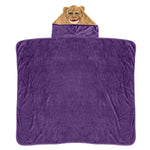 Sleep Squad Sacramento Kings Slamson 60” x 50” Hooded Raschel Throw Blanket
