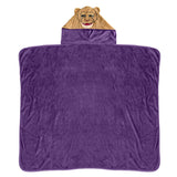 Sleep Squad Sacramento Kings Slamson 60” x 50” Hooded Raschel Throw Blanket