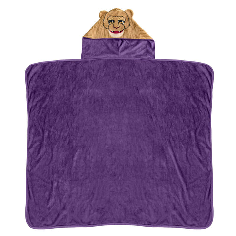 Sleep Squad Sacramento Kings Slamson 60” x 50” Hooded Raschel Throw Blanket