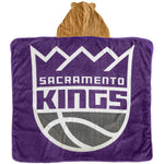 Sleep Squad Sacramento Kings Slamson 60” x 50” Hooded Raschel Throw Blanket