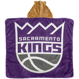 Sleep Squad Sacramento Kings Slamson 60” x 50” Hooded Raschel Throw Blanket