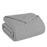 Therapedic Cooling Blanket – Lightweight Breathable All-Season Blanket, Double-Sided Cool-Touch Knit, Machine Washable, OEKO-TEX Certified, Quilted Design, Queen Size 90” x 92”, Charcoal Grey