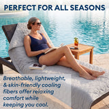 Therapedic Cooling Blanket – Lightweight Breathable All-Season Blanket, Double-Sided Cool-Touch Knit, Machine Washable, OEKO-TEX Certified, Quilted Design, Queen Size 90” x 92”, Charcoal Grey