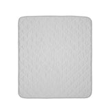 Therapedic Cooling Blanket – Lightweight Breathable All-Season Blanket, Double-Sided Cool-Touch Knit, Machine Washable, Quilted Design, 50” x 60”, Light Grey