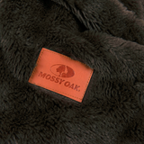 Mossy Oak Dark Brown Throw 50x70 with Embossed Logo – Soft Polyester Oversized Throw for Bed, Couch, or Cabin