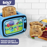 Uncanny Brands Bluey Retro TV Toaster with Light Up Frame, Two Slice Model with Bluey Toast Design, Themed Kitchen Appliance