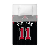 Sleep Squad Chicago Bulls DeMar DeRozan 60” x 80” Raschel Plush Jersey Blanket