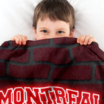 Sleep Squad Montreal Canadiens Neon 60” x 80”  Raschel Plush Blanket