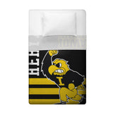 Sleep Squad Iowa Hawkeyes 60” x 80” Raschel Plush Blanket