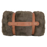 Mossy Oak Dark Brown Throw 50x70 with Embossed Logo – Soft Polyester Oversized Throw for Bed, Couch, or Cabin