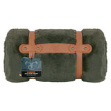 TrueTimber® Olive Green Throw 50x70 – Soft Polyester Oversized Throw for Bed, Couch, or Cabin