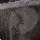 Mossy Oak Dark Brown Throw 50x70 with Embossed Logo – Soft Polyester Oversized Throw for Bed, Couch, or Cabin