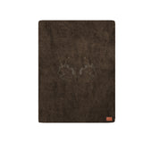 RealTree® Dark Brown Throw 50x70 with Embossed Logo – Soft Polyester Oversized Throw for Bed, Couch, or Cabin