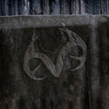 RealTree® Dark Brown Throw 50x70 with Embossed Logo – Soft Polyester Oversized Throw for Bed, Couch, or Cabin