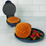 Uncanny Brands Michigan Wolverines Mini Waffle Maker