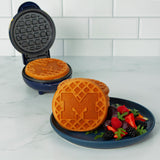 Uncanny Brands Michigan Wolverines Mini Waffle Maker