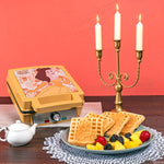 Uncanny Brands Disney Beauty and the Beast Deluxe Waffler