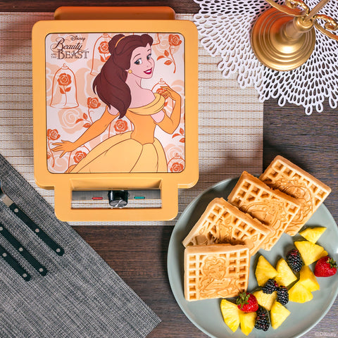 Uncanny Brands Disney Beauty and the Beast Deluxe Waffler