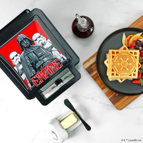 Uncanny Brands Star Wars Darth Vader Storm Trooper Deluxe Waffler