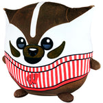 Sleep Squad Wisconsin Badgers Bucky Badger 12" Mascot Kiri Cloud Plushie