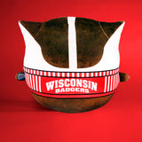Sleep Squad Wisconsin Badgers Bucky Badger 12" Mascot Kiri Cloud Plushie