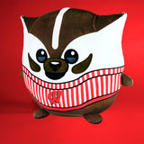 Sleep Squad Wisconsin Badgers Bucky Badger 12" Mascot Kiri Cloud Plushie