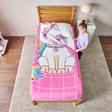ZippySack Twin Bed Zip-Up Bedding – Unicorn