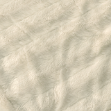 Therahaus by Therapedic Luxe Heated Throw – Plug-In Electric Blanket with 4 Heat Settings, Faux Fur and Sherpa, Auto Shut-Off, Machine Washable, ETL Certified (50x70 Inches, Ivory)