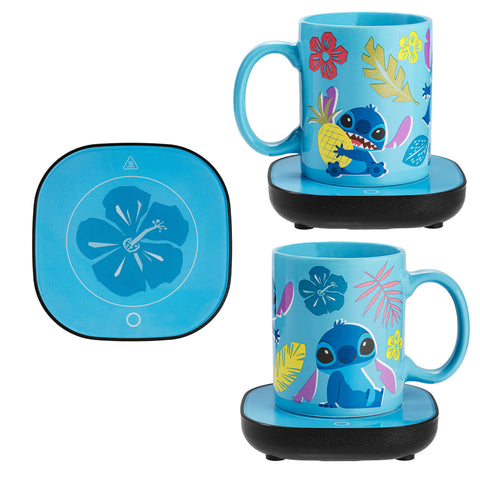 Uncanny Brands Disney Stitch 12oz Mug with Warmer