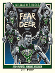 Phenom Gallery Milwaukee Bucks 2019 NBA Playoffs Serigraph (Printer Proof)