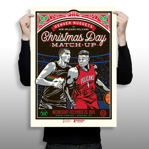 Phenom Gallery Denver Nuggets 2019 X-Mas Game Serigraph