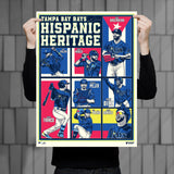 Phenom Gallery Tampa Bay Rays Hispanic Appreciation 18"x24" Deluxe Framed Serigraph
