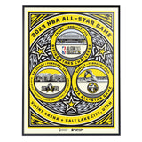 Phenom Gallery NBA 2023 All Star Game (4 Ball Concept) 18" x 24" Serigraph