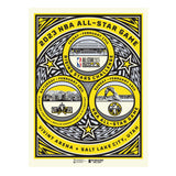 Phenom Gallery NBA 2023 All Star Game (4 Ball Concept) 18" x 24" Serigraph