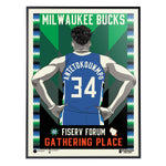 Phenom Gallery Milwaukee Bucks City Edition 18" x 24" Deluxe Framed Serigraph
