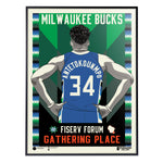 Phenom Gallery Milwaukee Bucks City Edition 18" x 24" Serigraph