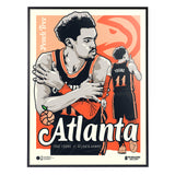 Phenom Gallery Atlanta Hawks Trae Young City Edition 18" x 24" Deluxe Framed Serigraph