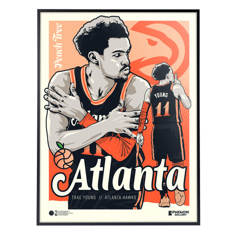 Phenom Gallery Atlanta Hawks Trae Young City Edition 18 x 24 Serigra –  Uncanny Brands Wholesale