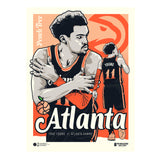 Phenom Gallery Atlanta Hawks Trae Young City Edition 18" x 24" Serigraph